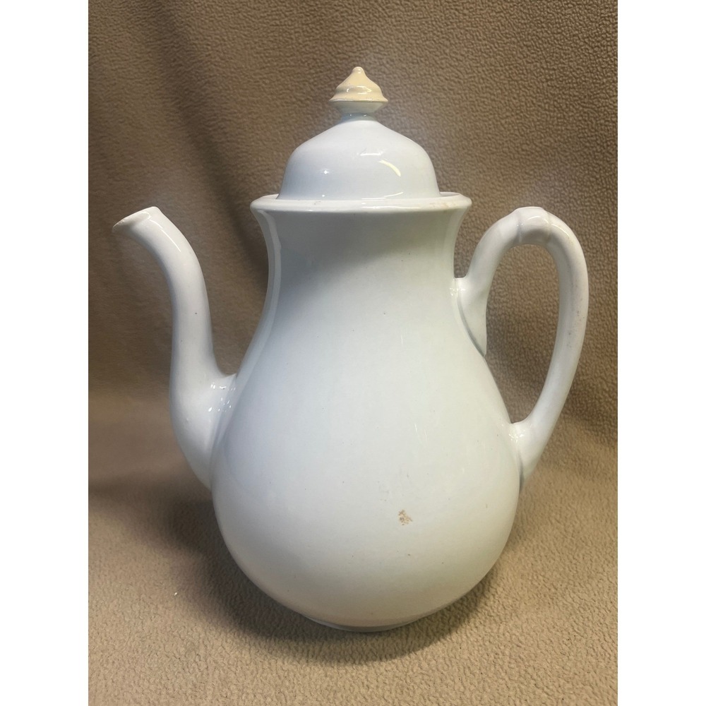 Vintage IRONSTONE CHINA J&G MEAKIN ENGLAND Coffee, Tea Pot White - Picture 3 of 12